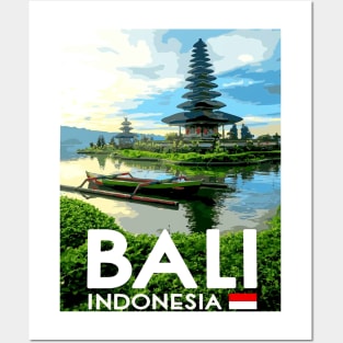 Bali Indonesia Vintage Advertising Travel and Tourism Print Posters and Art